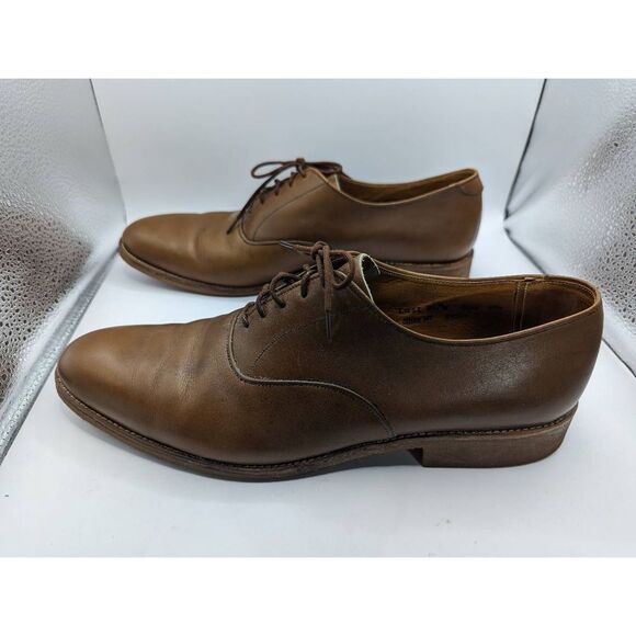 Vintage Men\'s Dress Shoes Vibram Morgan 2 Tweed Travelers Made in England Size 1